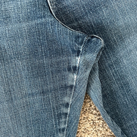 LEE RELAXED STRAIGHT LEG AT THE WAIST BLUE DENIM JEANS SIZE 12 M WOMENS - Picture 5 of 9